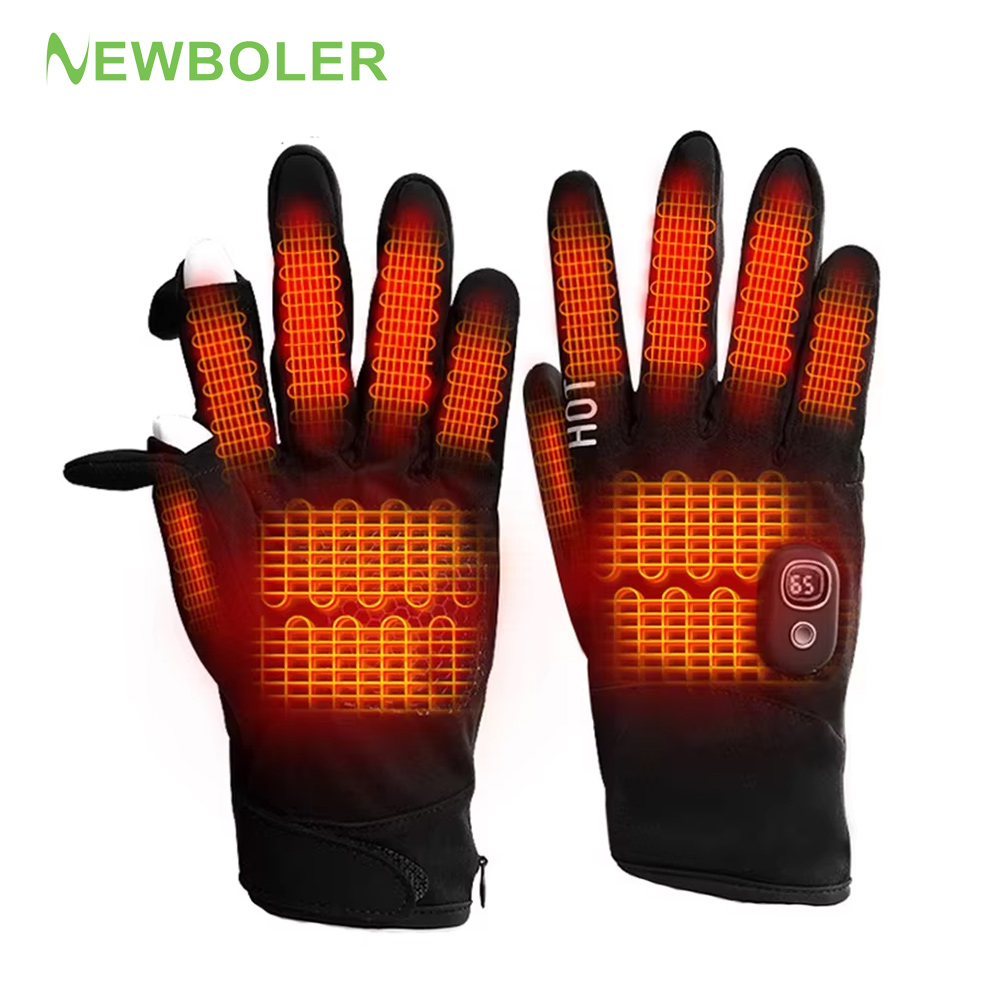 Heated Gloves Electric - 冬用ヒートグローブ 男女兼用 防水 防風 防寒グローブ スノーボード