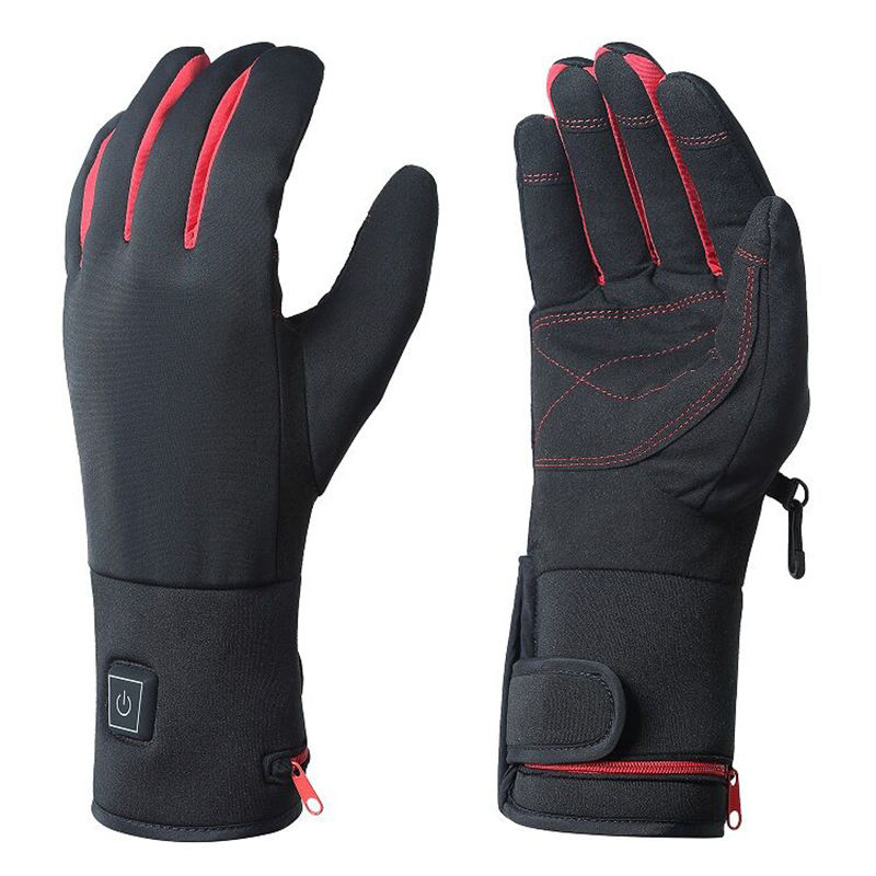 Heated Gloves Electric - 2026年型、充電式バッテリー内蔵のプロ仕様電熱グローブ。屋外での冬のスキー、レース、バイク走行に最適。