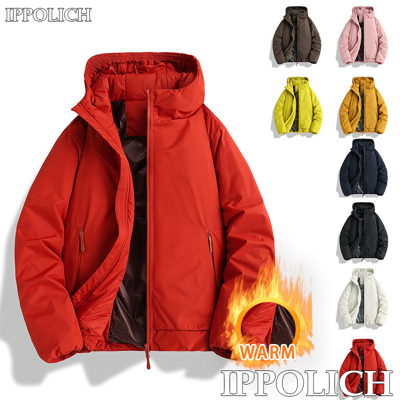 Winter Clothing Pk - 屋外暖かいジャケット秋冬防風防水男性フード付きカジュアルスポーツジャケット女性スポーツランニングハイキングスキー厚手コート