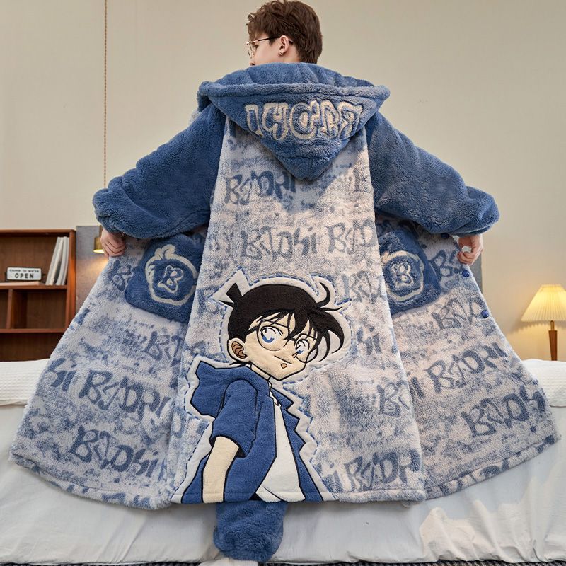 特大パンダ柄メンズ冬用厚手フランネルパジャマセット、フード付 - Winter Clothing Pk のレビューと価格