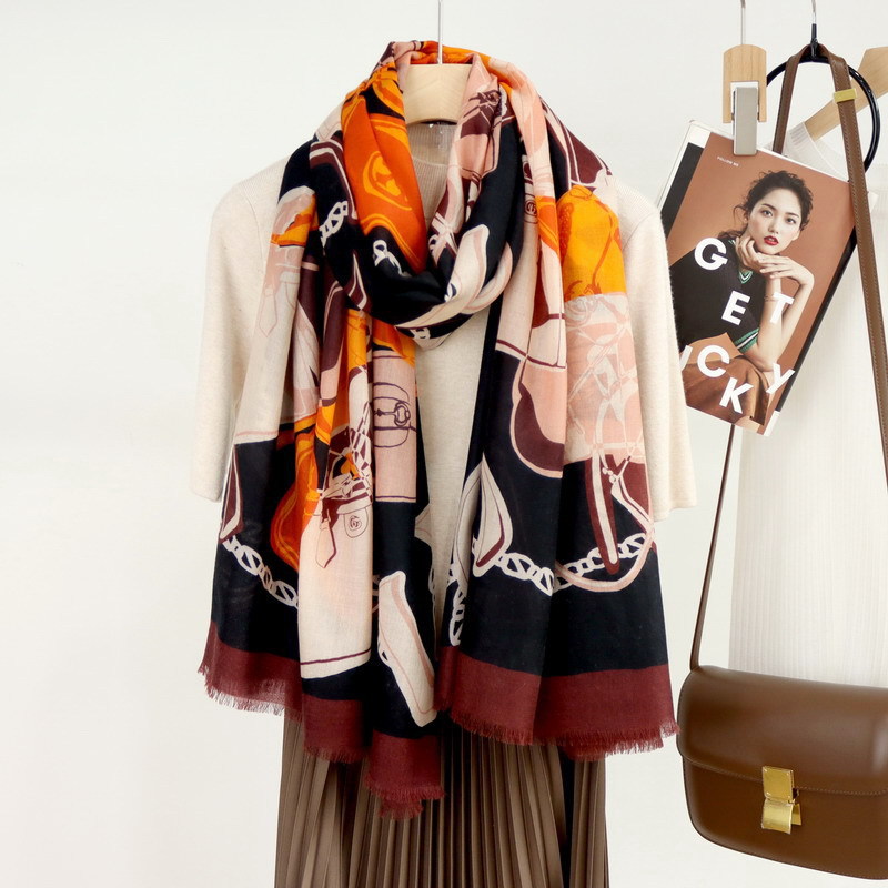 100％カシミヤ製ショール、高級デザイナーズスカーフ、女性用 - Winter Clothing Hong Kong のレビューと価格