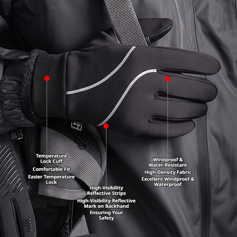 充電式ヒーター内蔵手袋。冬用、フリース素材、タッチスクリーン - Heated Gloves Electric のレビューと価格