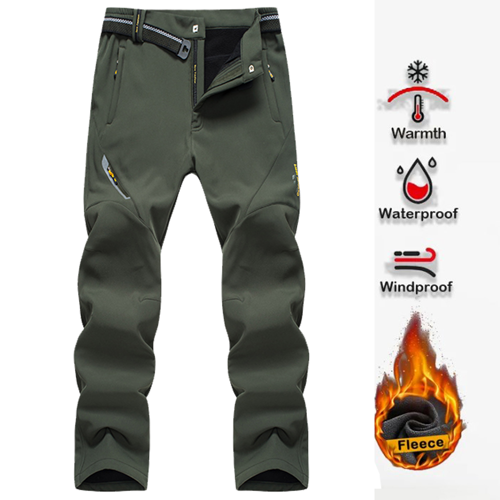 男性用の特大の伸縮性ハイキングパンツ,アウトドアスポーツ,キ - Winter Clothing Hiking のレビューと価格