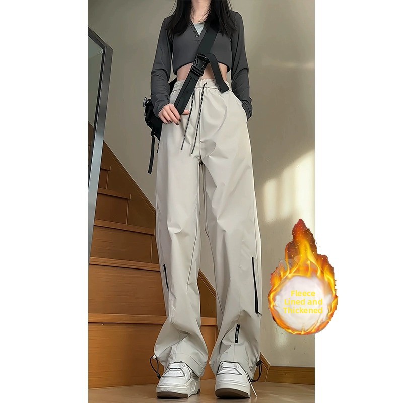 防水防風フリース裏地付きハイキングスキーパンツストレートレッ - Winter Clothing Hiking のレビューと価格