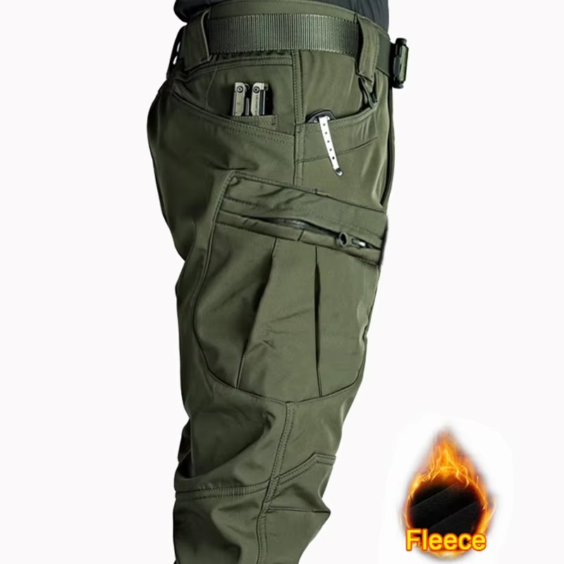 メンズ冬用フリースカーゴパンツ カジュアル 防風防寒 登山  - Winter Clothing Hiking のレビューと価格