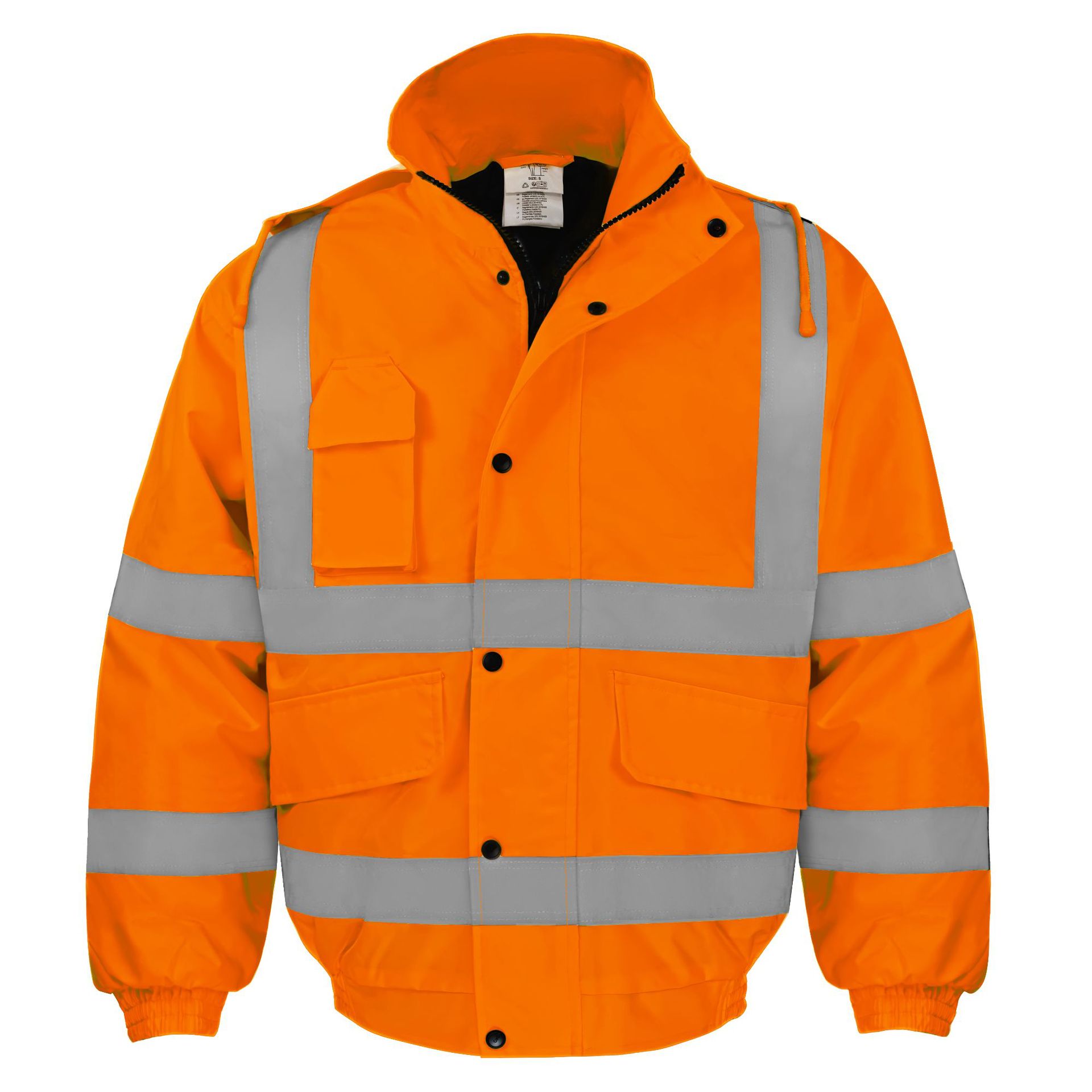 冬用高視認性保温ジャケット メンズ 蛍光オレンジ 防水ジャケ - Winter Clothing Pk のレビューと価格