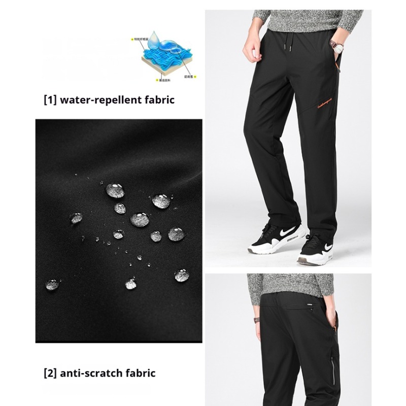 冬のハイキングパンツ男性ベルベットフリース厚み暖かいトレッキ - Winter Clothing Hiking のレビューと価格