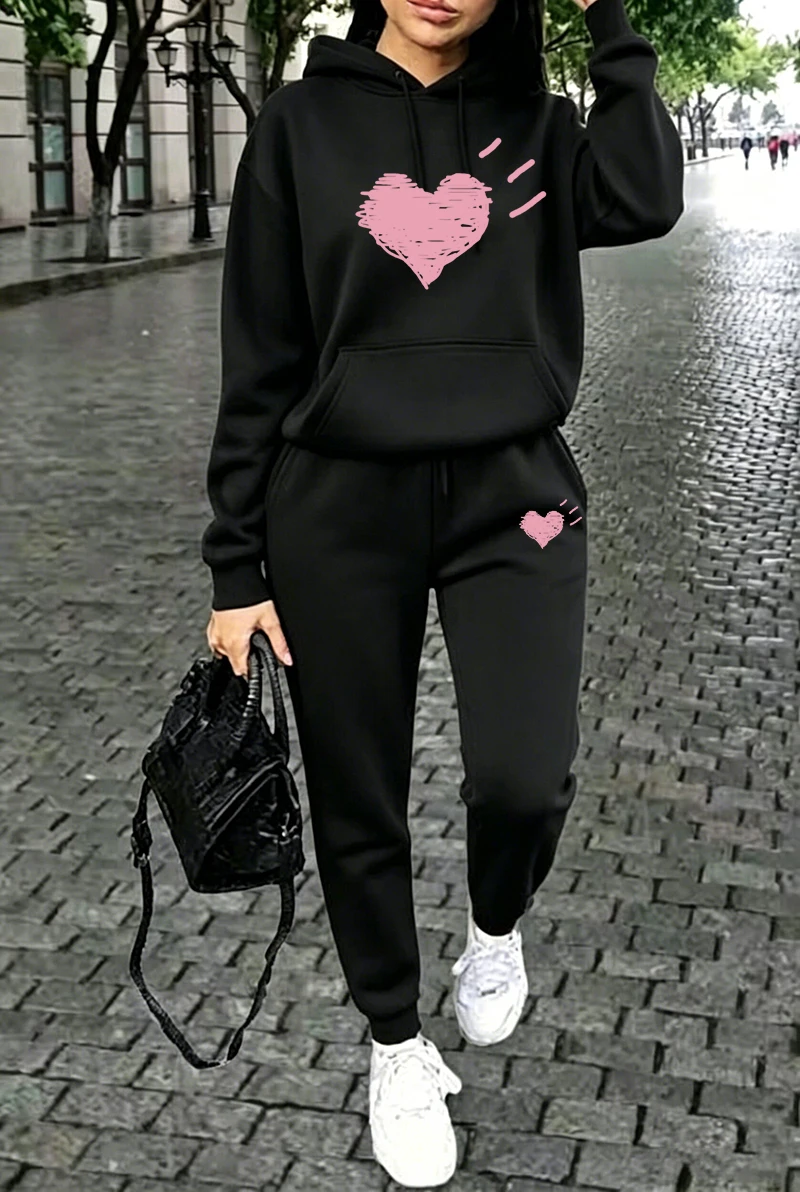 レディース トラックスーツ、ストリートカジュアル、スウェット - Winter Clothing For Women のレビューと価格