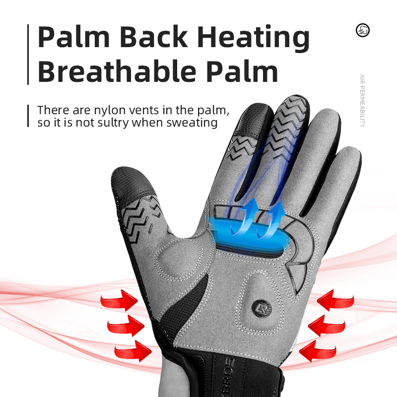 Rockbros-サイクリング用の電気加熱冬用グローブ、タッ - Heated Gloves Electric のレビューと価格