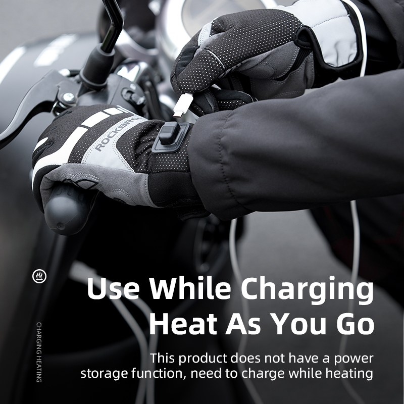 Rockbros-サイクリング用の電気加熱冬用グローブ、タッ - Heated Gloves Electric のレビューと価格