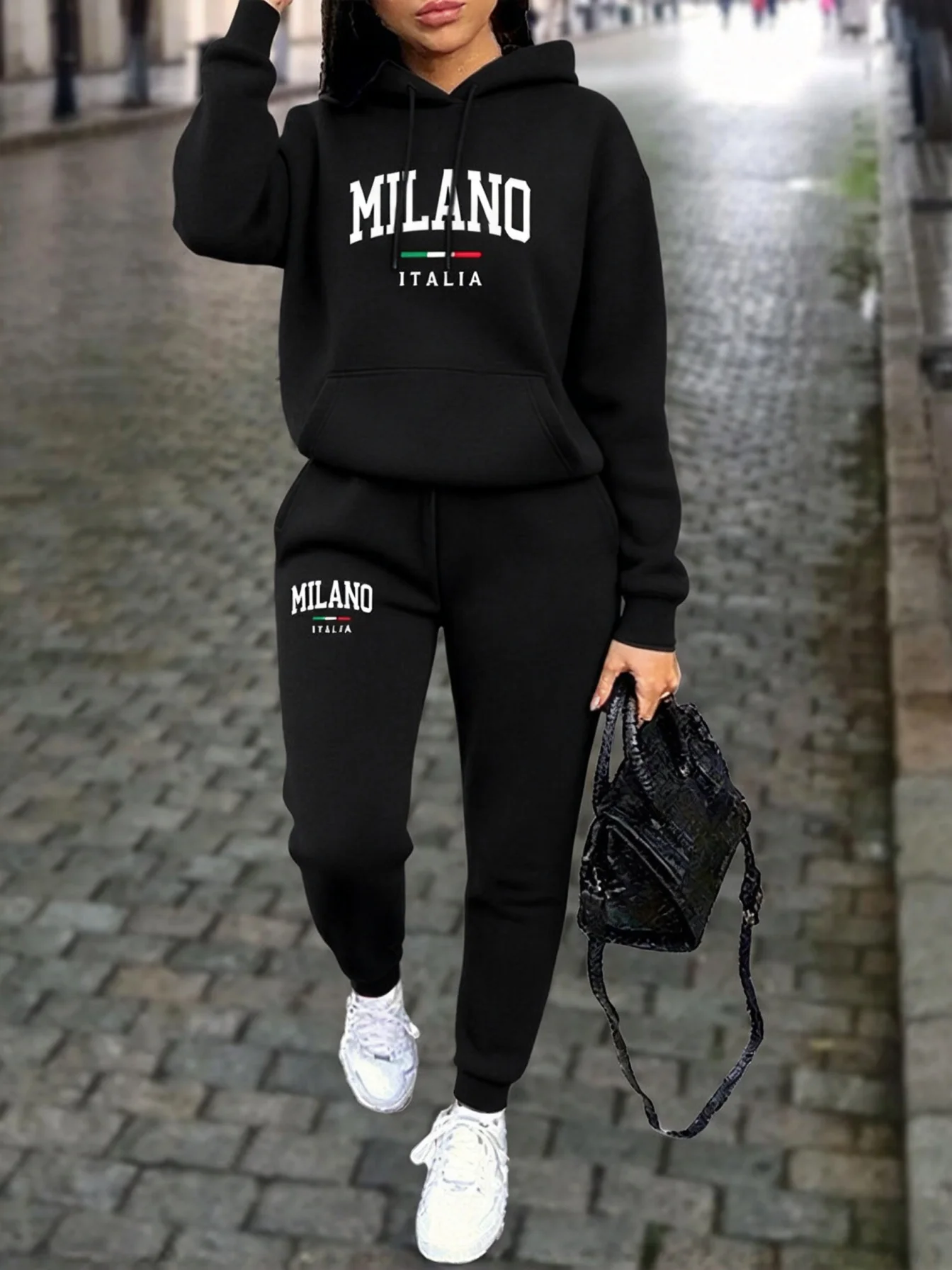 MILANO レディース パンツセット、高品質スウェットシャ - Winter Clothing For Women のレビューと価格